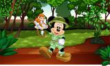 Painel de Festa Mickey Safari 03 - Colormyhome