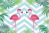 Painel de Festa Tropical Flamingo 01 - Colormyhome