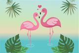 Painel de Festa Tropical Flamingo 03 - Colormyhome