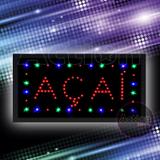 Painel De Led Letreiro Luminoso Placa Açai - 220v - Mm