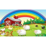 Painel de Lona Fazendinha Arcoiris - Fabrika de festa