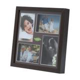 Painel De Madeira P/4 Fotos Collection Marrom 31,5X4X31,5Cm - Woodart