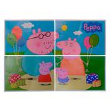 Painel de Papel Peppa com 4 Partes Regina