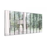 Painel decorativo barra vertical espelho tb201 dalla costa - preto