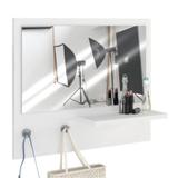 Painel Decorativo com Espelho Trend Branco - Estilare