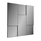 Painel Decorativo Escala 3D 90cm TB96 Preto Brilho/Espelho Dalla Costa
