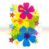 Painel Decorativo Flores Festa Havaiana Paper Fest - Festabox