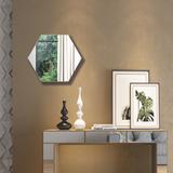 Painel Decorativo Hexagono 69Cm Off White/ Espelho ES3 WW Dalla Costa