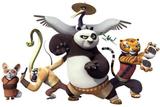 Painel decorativo Kung Fu Panda 150x100cm - X4adesivos