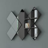 Painel Decorativo Losango c/ Espelho 127cm TB83 - Dalla Costa