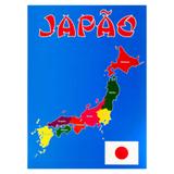 Painel Decorativo Mapa Japão - Festabox