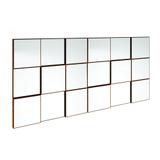 Painel Decorativo Quadriculado 3D 150cm - Dalla Costa - Nobre/ Espelho