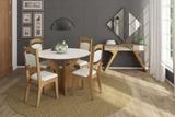 Painel Decorativo Quadriculado 3D 75cm - Dalla Costa - Freijó/ Espelho