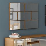 Painel Decorativo Quadriculado Espelhado 100x75cm TB87 Dalla Costa