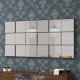Painel Decorativo Quadriculado Espelhado 150x75cm TB88 Dalla Costa