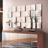 Painel Espelhado Decorativo 136,5cmx78cm Liverpool Siena Móveis Preto