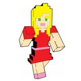 Painel EVA Menina Andando para Festa Minecraft Grintoy - Festabox