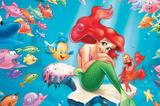 Painel Festa A Pequena Sereia 150x100cm - X4adesivos