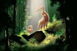 Painel Festa Bambi 150x100cm - X4adesivos