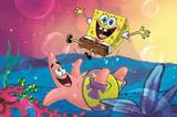 Painel Festa Bob Esponja 150x100cm - X4adesivos