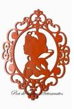 Painel Festa Infantil Moldura Arabesco Branca de Neve Mdf Cru - Poá de luxo