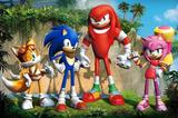 Painel Festa Sonic 150x100cm - X4adesivos