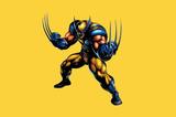 Painel Festa Wolverine 150x100cm - X4adesivos