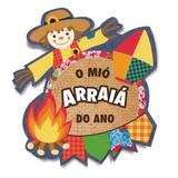 Painel Gigante 4 Laminas Espantalho 145X132 Festa Junina - Cromus