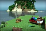 Painel lona Festa Minecraft 150x100cm - X4adesivos