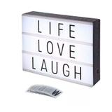Painel Luminoso Lightbox Quadro Letras Cinema Médio 20 cm - Livon
