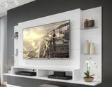 Painel Nairóbi Plus para TV Até 60" Branco Acetinado Texturizado - Multimóveis