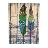 Painel, Quadro Decorativo Pena 40cm De Lona Urban - H40973