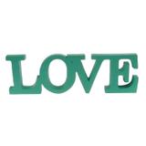 Palavra Love Em Resina Decorativa Presentes Azul 10x31x2cm - Maisaz