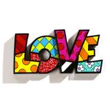 Palavra Romero Britto Love - Resina Trevisan Concept