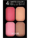 Paleta de blush matte 4 cores Nicka New York CBM03 - Nicka k