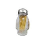 Paliteiro de Vidro com Tampa Inox para Galheteiro Globo - Transparente