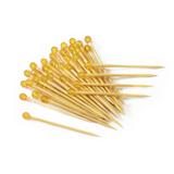Palito p Enfeitar Doces e Salgados Pedra Amarela 50 unidades - Festabox