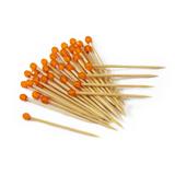 Palito p Enfeitar Doces e Salgados Pedra Laranja 50 unidades - Festabox