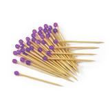 Palito p Enfeitar Doces e Salgados Pedra Lilás 50 unidades - Festabox