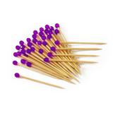 Palito p/ Enfeitar Doces e Salgados Pedra Roxa 50 unidades - Festabox