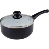 Panela 20cm Cerâmica com Tampa de Vidro Lumina Casa do Chef Azul