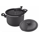Panela 3 em 1 Alumínio Antiaderente Paris Tramontina 6L Preto