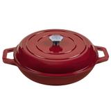 Panela Buffet de Ferro Fundido Esmaltada - Stex Cookware - 3,2 litros - Vermelha - Masterchef