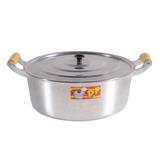 Panela Caçarola De Alumínio Batido 36Cm 17 Litros 4Mm - Df Alumínio