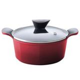 Panela Caçarola Vermelha Venn de Aluminio e Revestimento Cerâmico 20cm e 2.3litros - Neoflam