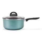 Panela com Tampa Brinox 20X10Cm 2,65L Chilli Turquesa