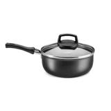 Panela com tampa de vidro antiaderente grafite 18cm MTA
