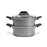 Panela Cozimento à Vapor com Tampa CorEVapor Prata - Brinox