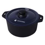 Panela de Ferro Fundido com Tampa Azul 32 centímetros - Venâncio