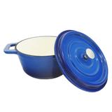 Panela de Ferro Fundido Esmaltada Azul 18cm - Vya store